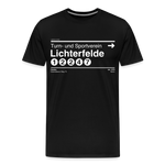 LICHTERFELDE SUBWAY MÄNNER T-SHIRT - Schwarz