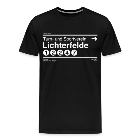 LICHTERFELDE SUBWAY MÄNNER T-SHIRT - Schwarz